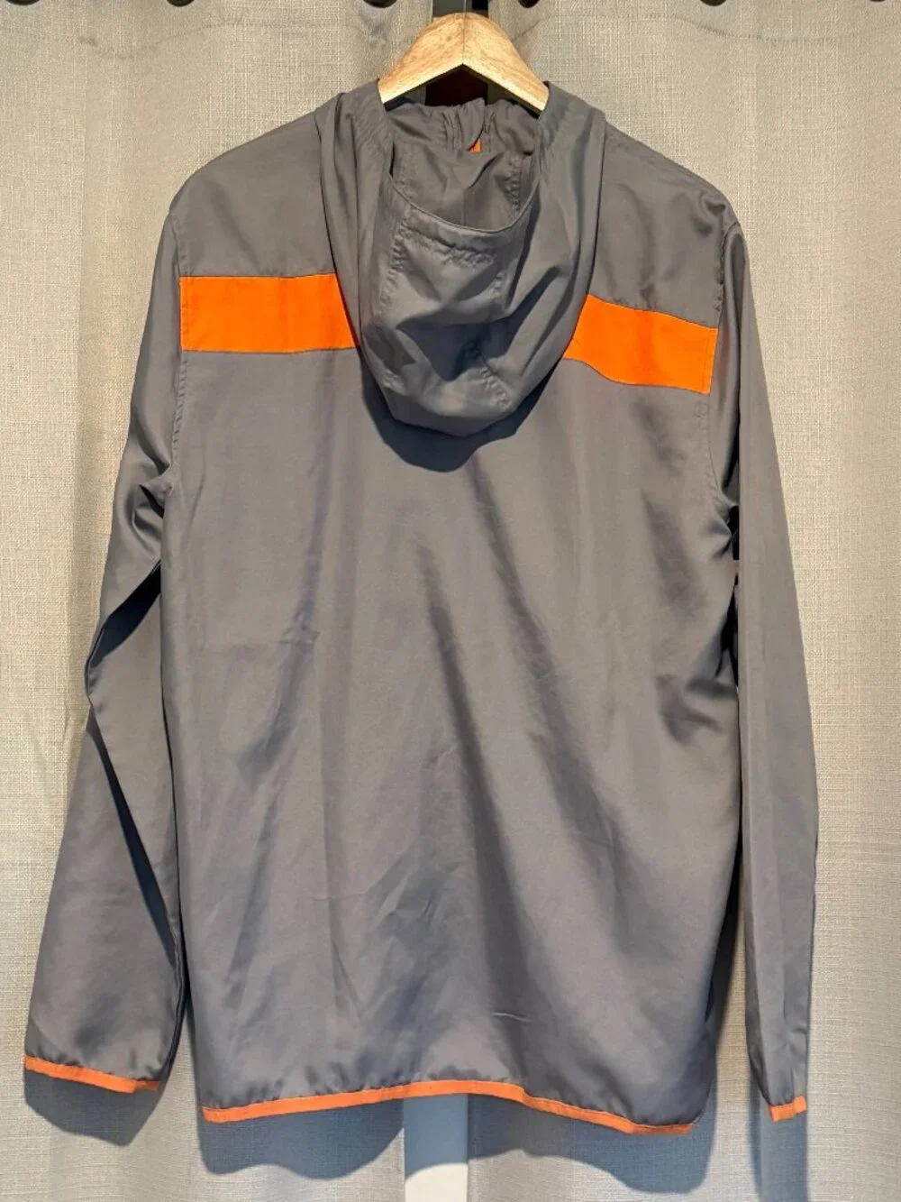 adidas Men’s Performance Jacket Gray Orange Size L
